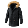 Unisex winterjas met bont capuchon